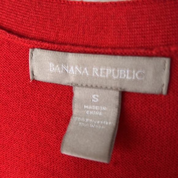 VINTAGE ♥️ Banana Republic V Neck Button Cardigan Sweater Sz S - Picture 3 of 8